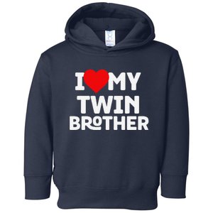 I Love My Twin Brother Twin Lovers Day Whacky Twin Toddler Hoodie