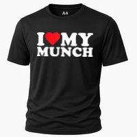 I Love My Munch I Heart My Munch For Munching Lover Performance Shirt