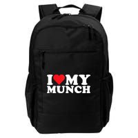 I Love My Munch I Heart My Munch For Munching Lover Backpack