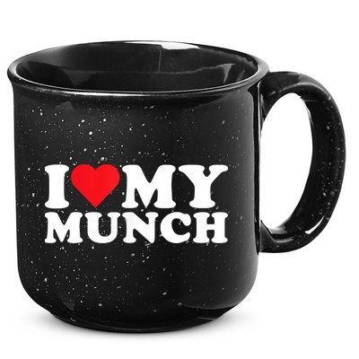 I Love My Munch I Heart My Munch For Munching Lover 15oz Campfire Ceramic Mug