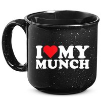 I Love My Munch I Heart My Munch For Munching Lover 15oz Campfire Ceramic Mug