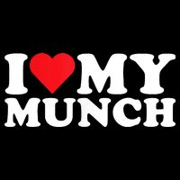 I Love My Munch I Heart My Munch For Munching Lover 16 in Basic Backpack
