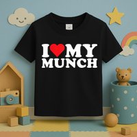 I Love My Munch I Heart My Munch For Munching Lover Toddler T-Shirt