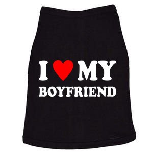 I Love My Boyfriend Heart Girlfriend Couples Doggie Tank