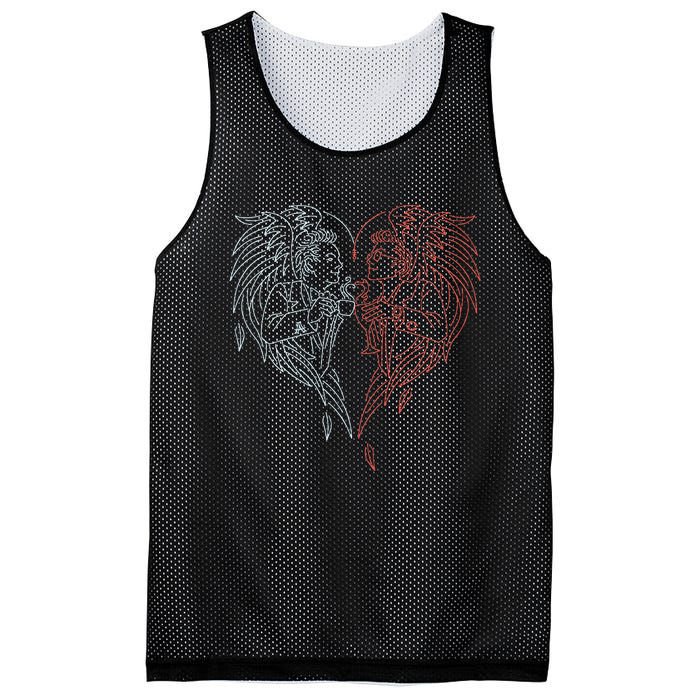 i love my girlfriend gf i heart my girlfriend gf Mesh Reversible Basketball Jersey Tank