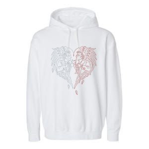 i love my girlfriend gf i heart my girlfriend gf Garment-Dyed Fleece Hoodie