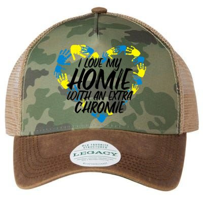 I Love My Homie With An Extra Chromie Great Gift Legacy Tie Dye Trucker Hat