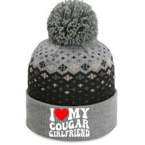 I Love My Cougar Girlfriend I Heart My Cougar Girlfriend Gf The Baniff Cuffed Pom Beanie