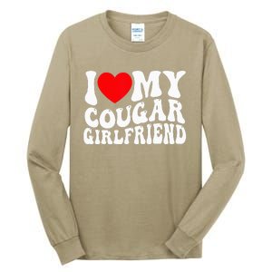 I Love My Cougar Girlfriend I Heart My Cougar Girlfriend Gf Tall Long Sleeve T-Shirt