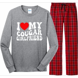 I Love My Cougar Girlfriend I Heart My Cougar Girlfriend Gf Long Sleeve Pajama Set