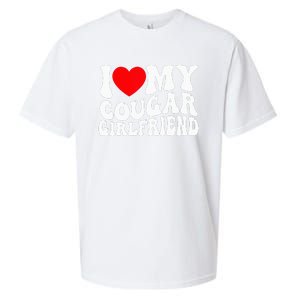 I Love My Cougar Girlfriend I Heart My Cougar Girlfriend Gf Sueded Cloud Jersey T-Shirt