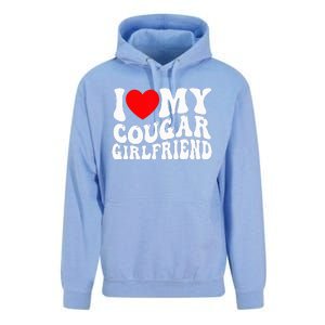 I Love My Cougar Girlfriend I Heart My Cougar Girlfriend Gf Unisex Surf Hoodie