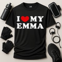 I Love My Emma I Heart My Emma Cooling Performance Crew T-Shirt