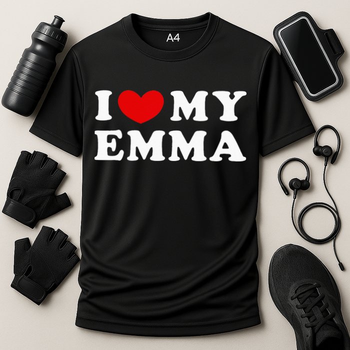 I Love My Emma I Heart My Emma Cooling Performance Crew T-Shirt