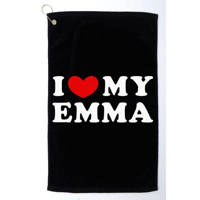I Love My Emma I Heart My Emma Golf Towel