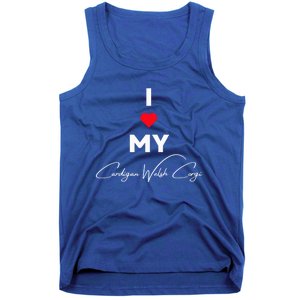 I Love My Cardigan Welsh Corgi For Dog Owners Who Love Dogs Meaningful Gift Tank Top