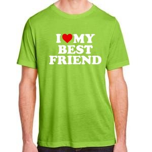 I Love My Best Friend Gift Red Heart Meaningful Gift Adult ChromaSoft Performance T-Shirt