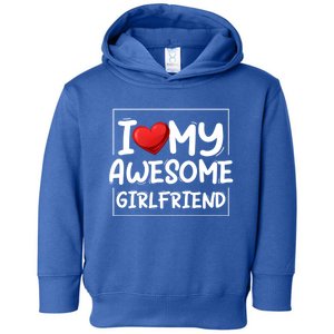 I Love My Awesome Friend Valentines Day Matching Couple Gift Toddler Hoodie