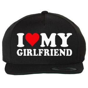 I Love My Girlfriend I Heart My Girlfriend I Love My GF Wool Snapback Cap