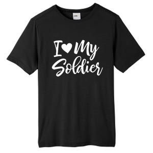 I Love My Soldier Military Deployt Gift Tall Fusion ChromaSoft Performance T-Shirt