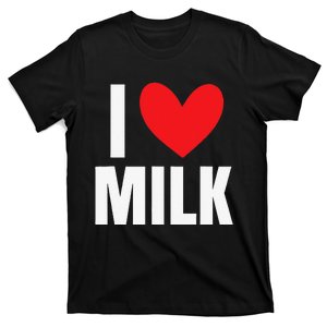 I Love Milk Dairy Cows Strawberry Almond Lactose 2 T-Shirt