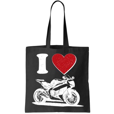 I Love Motorcycles Bag