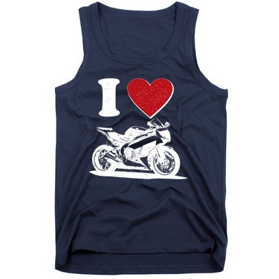 I Love Motorcycles Tank Top