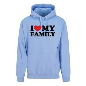 I Love My Family Unisex Surf Hoodie