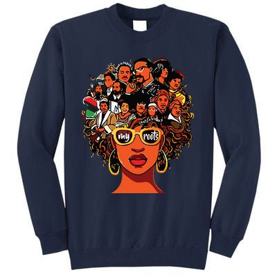 I Love My Roots Back Powerful History Month Pride Dna Gift Tall Sweatshirt