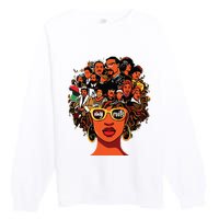 I Love My Roots Back Powerful History Month Pride Dna Gift Premium Crewneck Sweatshirt