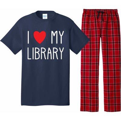 I Love My Library For Book Lovers Readers Librarian Pajama Set