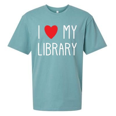 I Love My Library For Book Lovers Readers Librarian Sueded Cloud Jersey T-Shirt