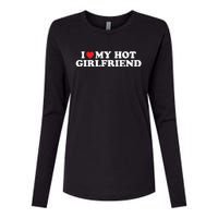 I Love My Hot Girlfriend Shirt I Heart My Hot Girlfriend Womens Cotton Relaxed Long Sleeve T-Shirt