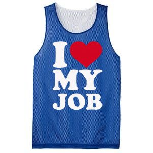 I love my job Mesh Reversible Basketball Jersey Tank