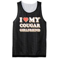 I Loved My Cougar Girlfriend Vintage I Heart My Cougar GF Mesh Reversible Basketball Jersey Tank