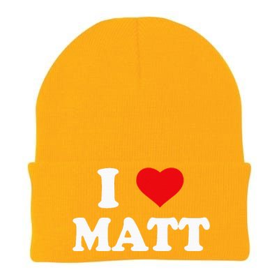 I Love Matt I Heart Matt Ik Hou Van Matt Knit Cap Winter Beanie