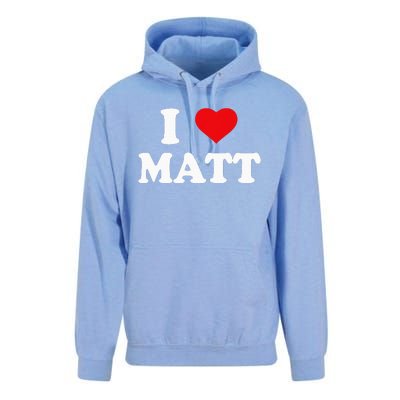 I Love Matt I Heart Matt Ik Hou Van Matt Unisex Surf Hoodie