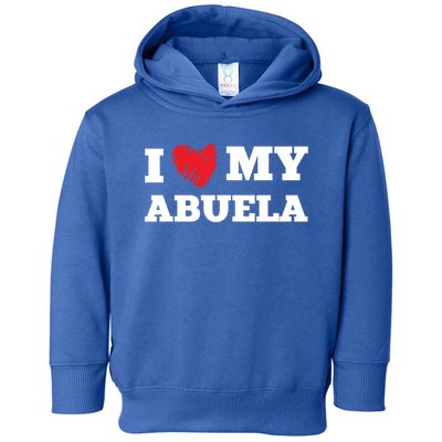 I Love My Abuela Favorite Family Member Valentines Gift Toddler Hoodie