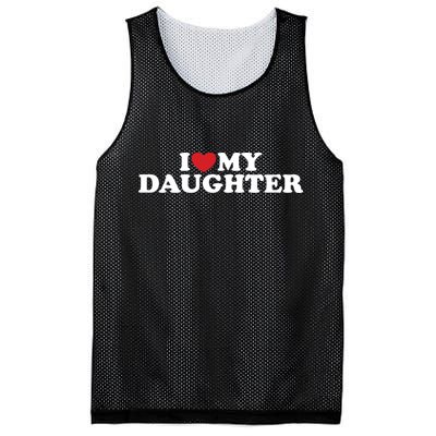 I Love My Daughter Mesh Reversible Basketball Jersey Tank