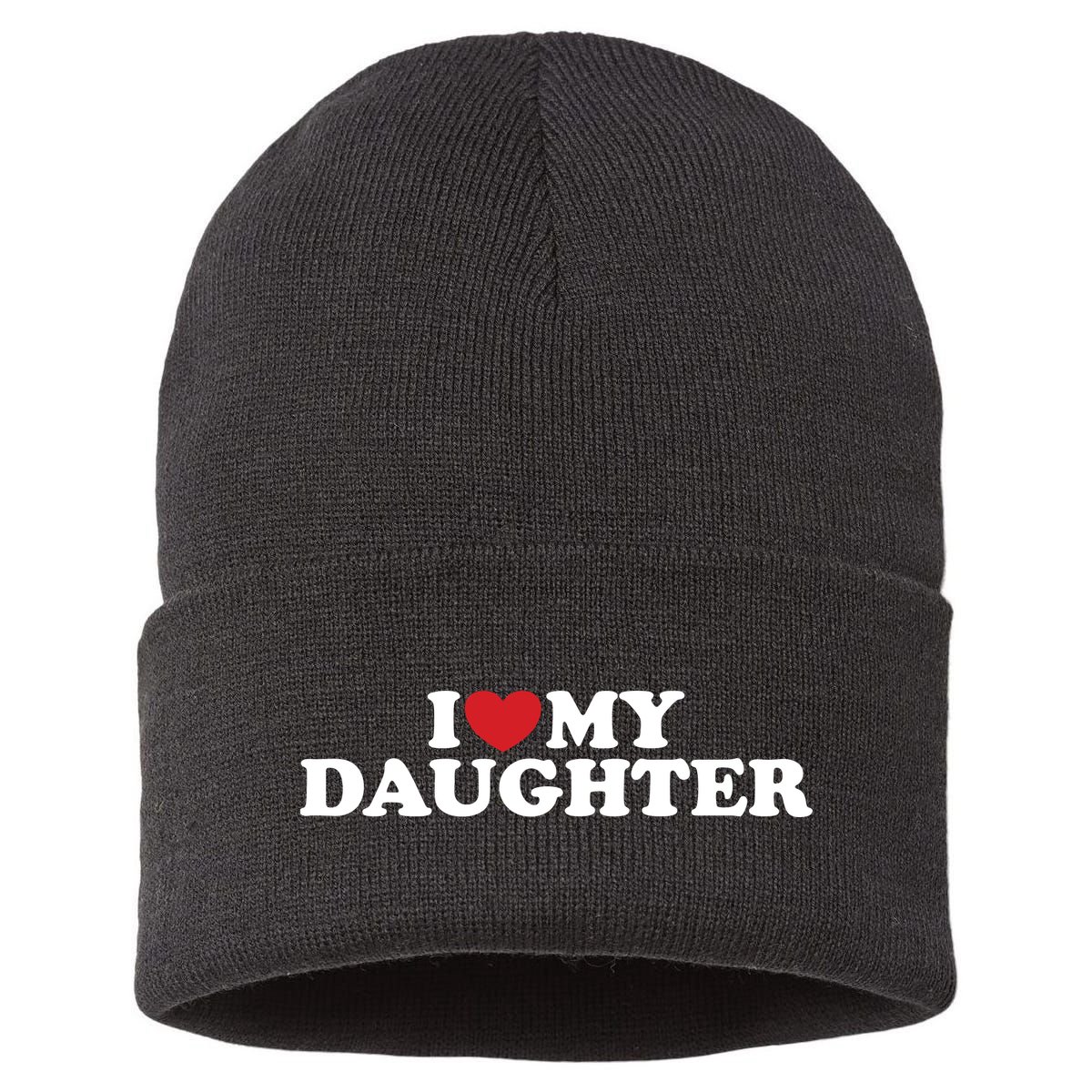 I Love My Daughter Sustainable Knit Beanie