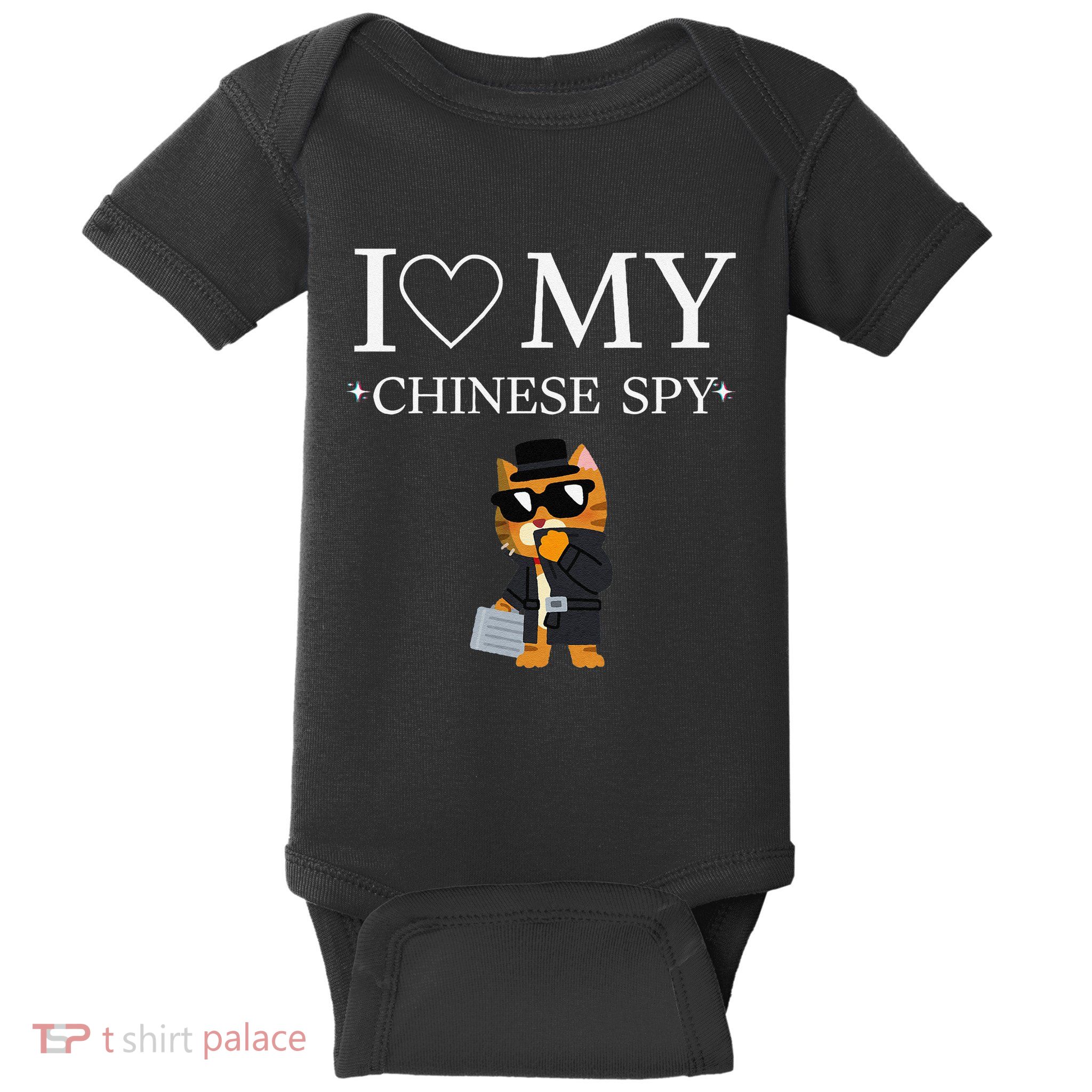I Love My Chinese Spy Baby Bodysuit