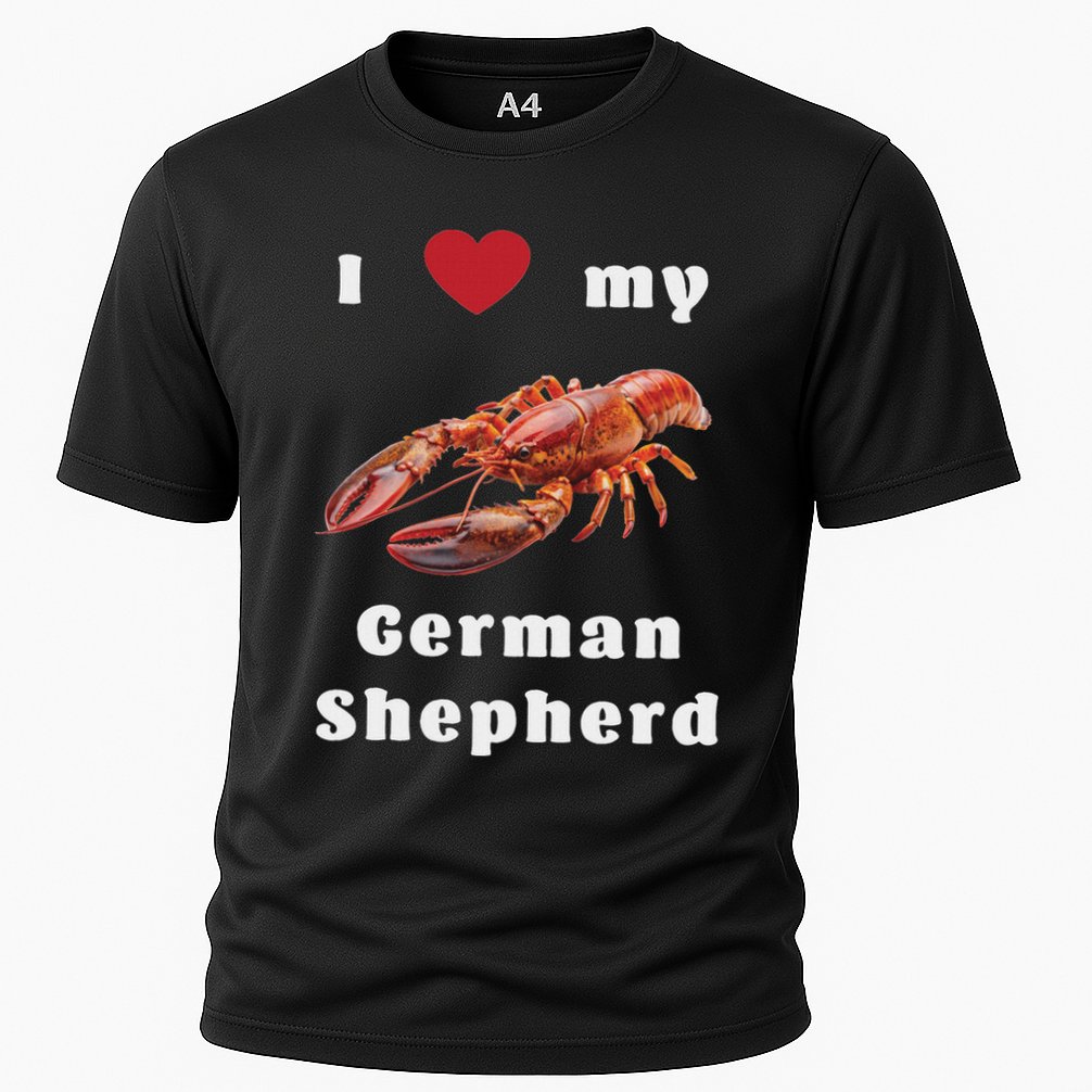 I Love My German Shepherd Swea Cooling Performance Crew T-Shirt