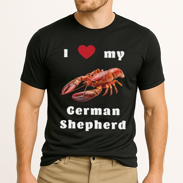 I Love My German Shepherd Swea Cooling Performance Crew T-Shirt
