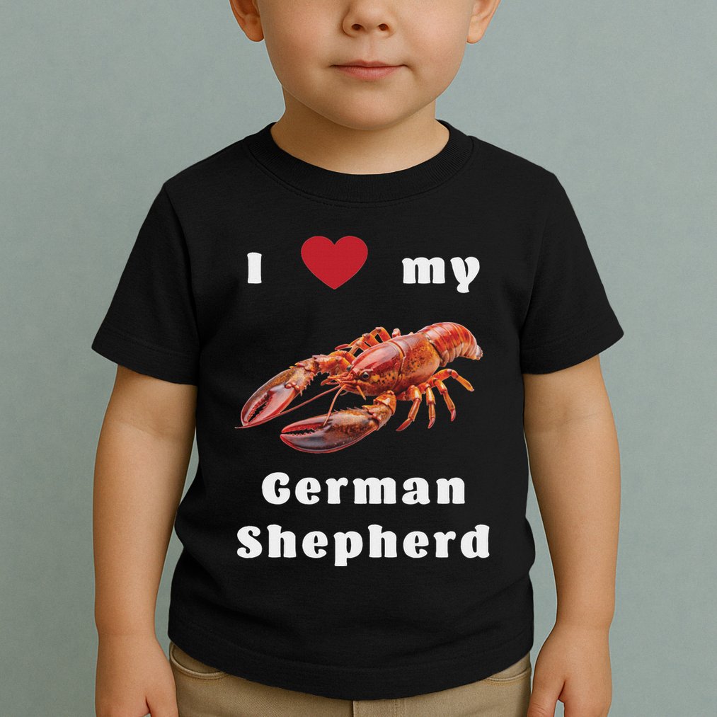 I Love My German Shepherd Swea Toddler T-Shirt