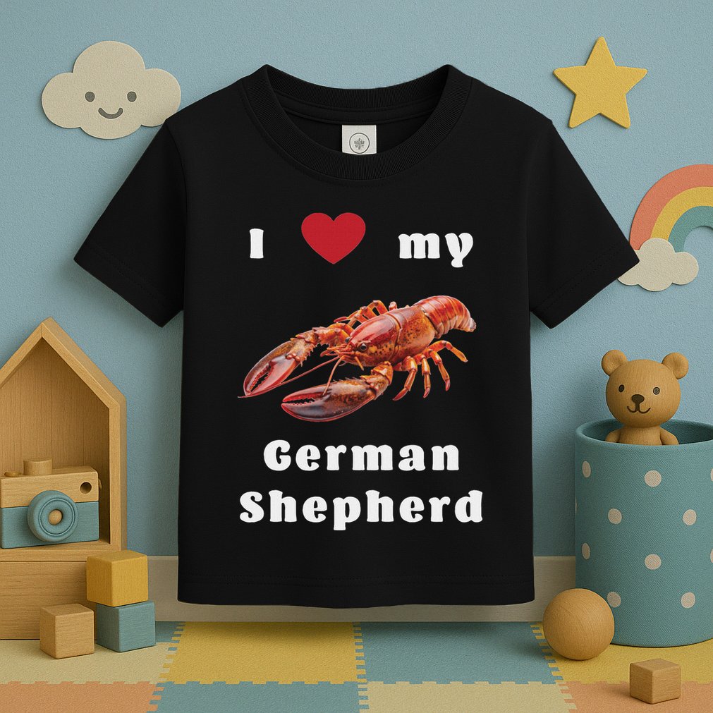 I Love My German Shepherd Swea Toddler T-Shirt