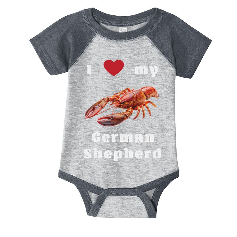 I Love My German Shepherd Swea Infant Baby Jersey Bodysuit