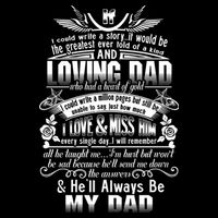 I Love Miss My Dad In Loving Memory Of Dad Remembrance Gift Impact Tech Backpack
