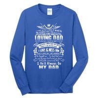 I Love Miss My Dad In Loving Memory Of Dad Remembrance Gift Tall Long Sleeve T-Shirt