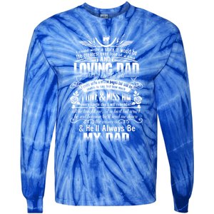 I Love Miss My Dad In Loving Memory Of Dad Remembrance Gift Tie-Dye Long Sleeve Shirt