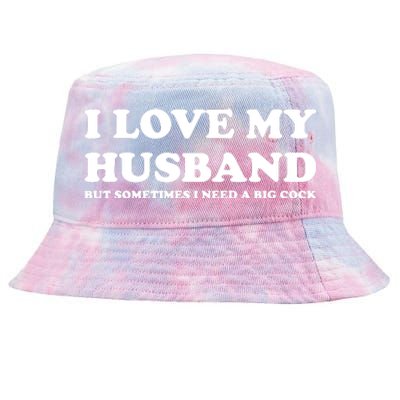 I Love My Husband Tie-Dyed Bucket Hat